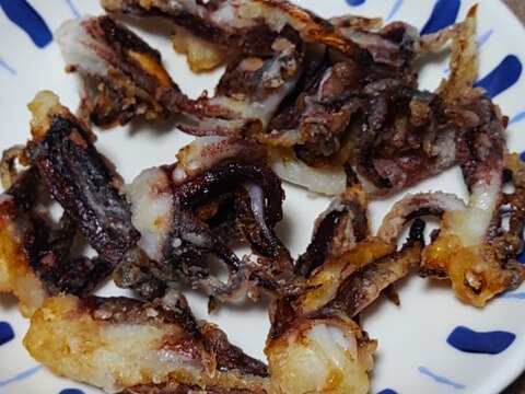 イカゲソの唐揚げ風